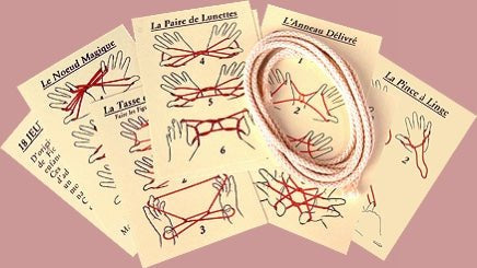 18 Jeux de ficelle - fin de soirée cadeau à partager solitaire - 12a - Rouge et Noir