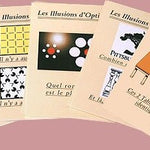 50 Illusions d'optique - fin de soirée à partager solitaire - Rouge et Noir