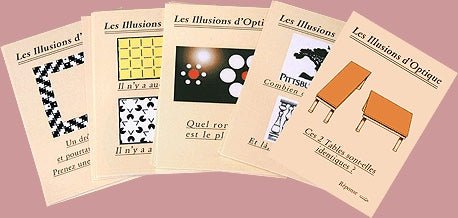 50 Illusions d'optique - fin de soirée à partager solitaire - Rouge et Noir