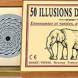 50 Illusions d'optique - fin de soirée à partager solitaire - Rouge et Noir
