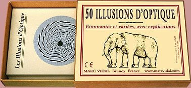 50 Illusions d'optique - fin de soirée à partager solitaire - Rouge et Noir