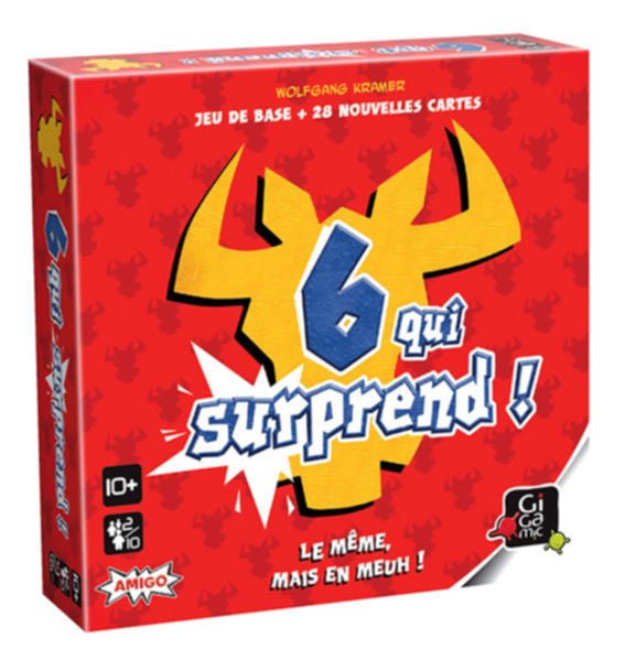 6 qui surprend - jeu de plateau de stratégie et ambiance - Rouge et Noir