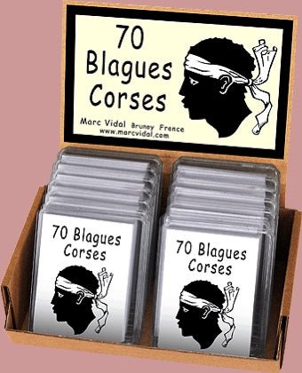 70 Blagues Corses - fin de soirée à partager solitaire - Rouge et Noir