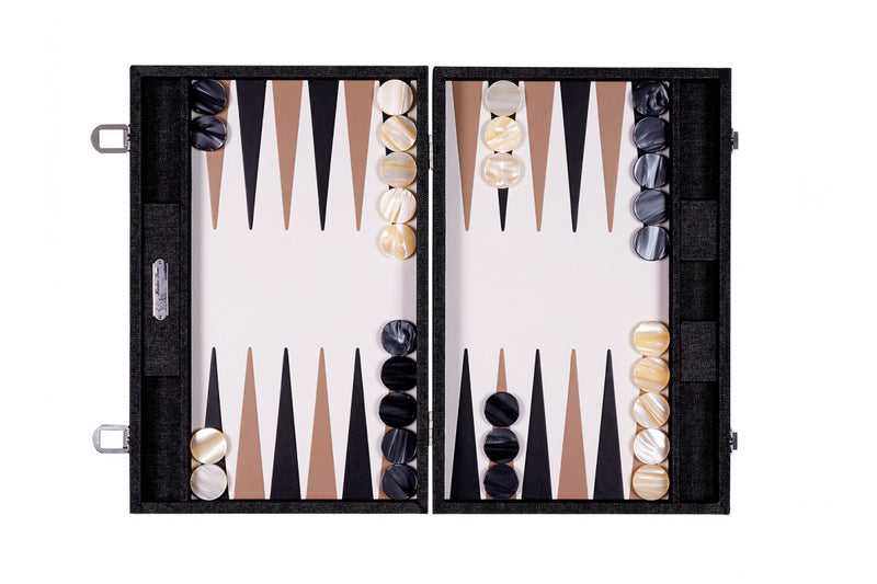Backgammon Hector Saxe  - Jeans Noir / Cuir