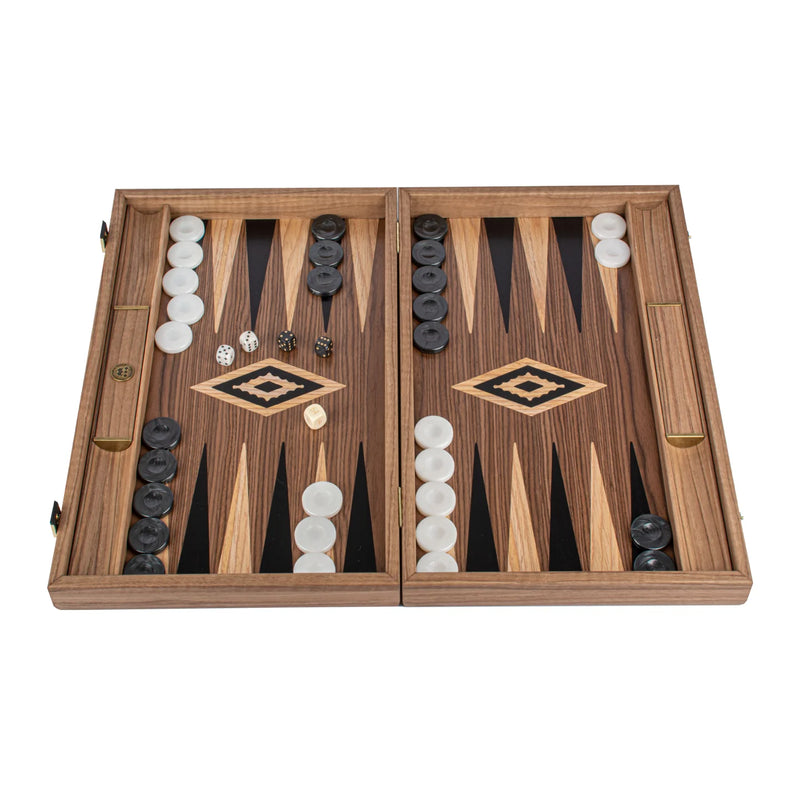 Backgammon en noyer - Noir