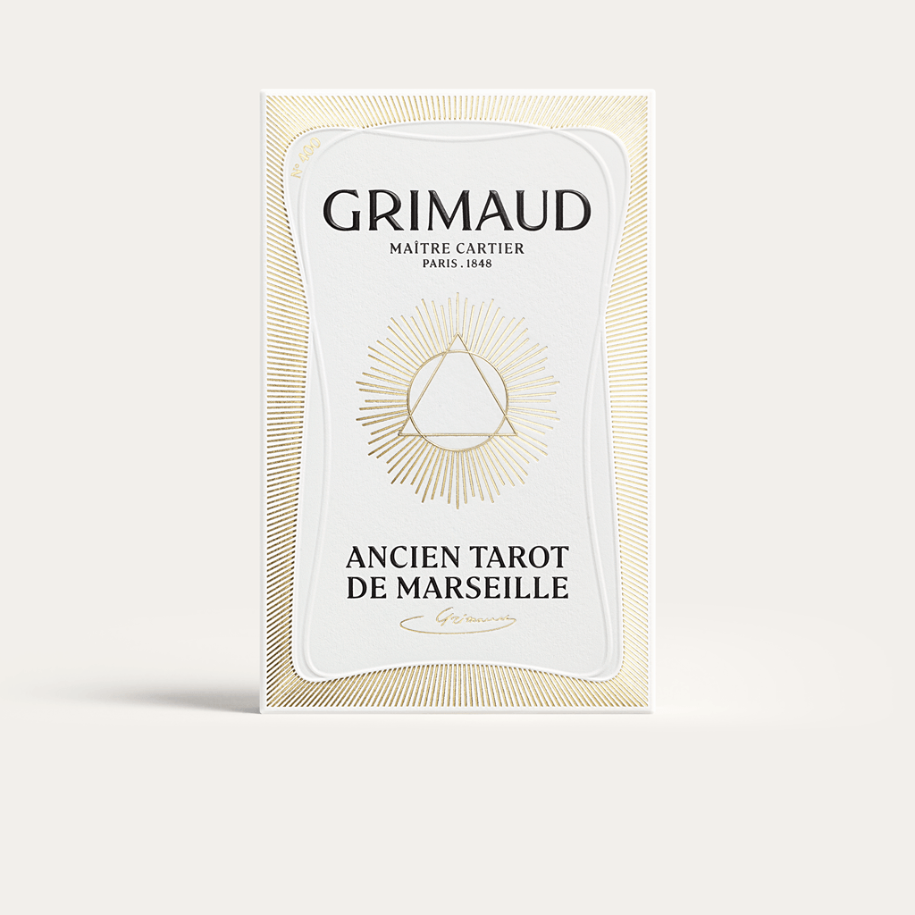 Ancien Tarot de Marseille Grimaud - Nouvelle édition Luxe - jeu divinatoire luxe ancien tarot de marseille - Rouge et Noir