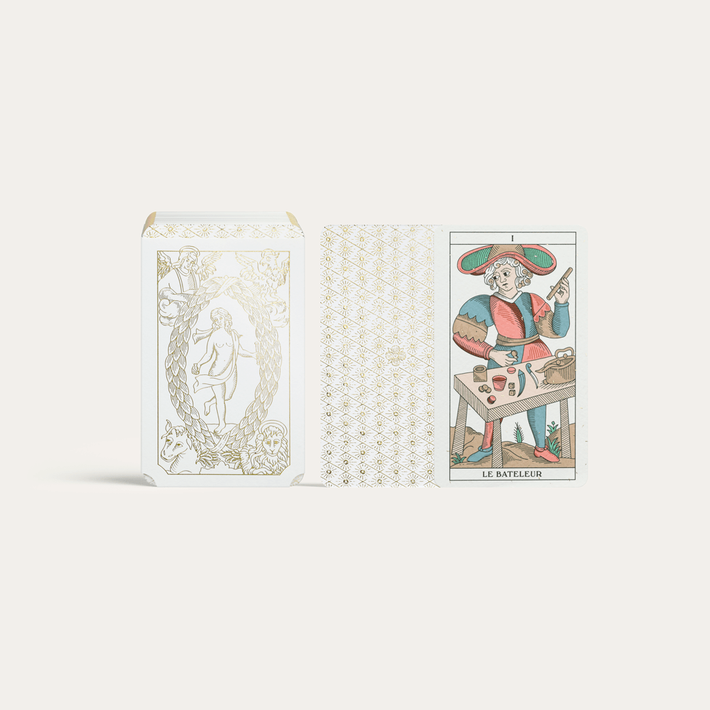 Ancien Tarot de Marseille Grimaud - Nouvelle édition Luxe - jeu divinatoire luxe ancien tarot de marseille - Rouge et Noir