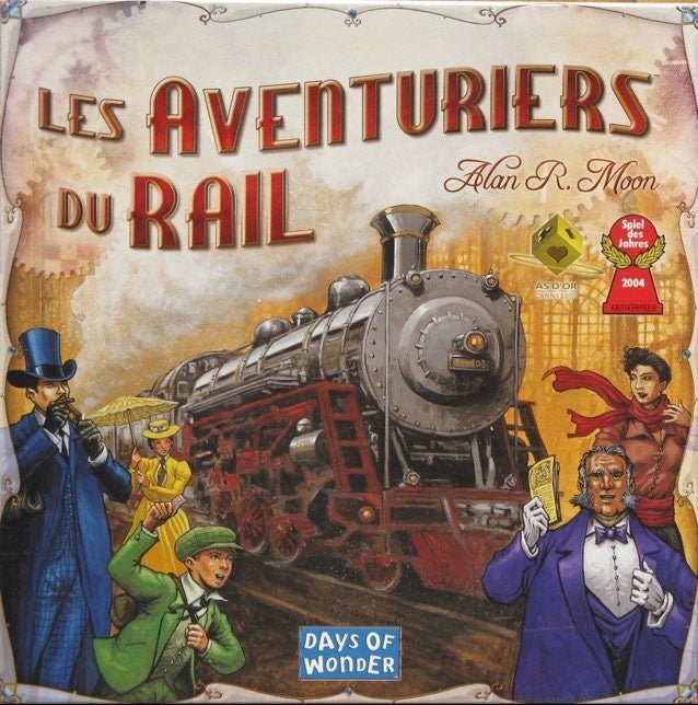 Aventuriers du rail - USA - Jeu de plateau de stratégie à deux enfants - Rouge et Noir