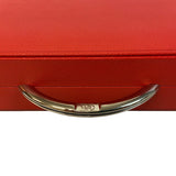 Backgammon Cuir véritable GM - Rouge - Renzo Romagnoli - Backgammon en cuir - Rouge et Noir