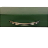 Backgammon Cuir véritable GM - Vert / Orange - Renzo Romagnoli - Backgammon en cuir - Rouge et Noir