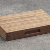 Backgammon de voyage en bois marqueté - Magnétique - Noyer - Backgammon de voyage en bois marqueté de voyage - Rouge et Noir
