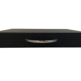 Backgammon en Cuir véritable MM - Noir / Orange - Renzo Romagnoli - Backgammon en cuir - Rouge et Noir