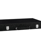 Backgammon Hector Saxe - Jeans Noir / Champagne - Compétition - Backgammon en cuir vegan - Rouge et Noir