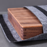 Backgammon Ulbrich - Noyer fermoir magnétique - MM - Backgammon en bois marqueté - Rouge et Noir