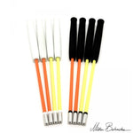 Baguettes diabolos MB carbon - extérieur - Rouge et Noir