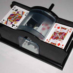 Batteur de cartes - Manuel à manivelle - accessoire de poker - Rouge et Noir