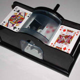 Batteur de cartes - Manuel à manivelle - accessoire de poker - Rouge et Noir