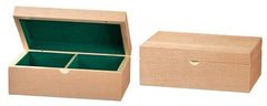 Boite d'échecs bois - Intérieur feutre - jeu d'échecs accessoire d'échecs boite d'échecs - Rouge et Noir