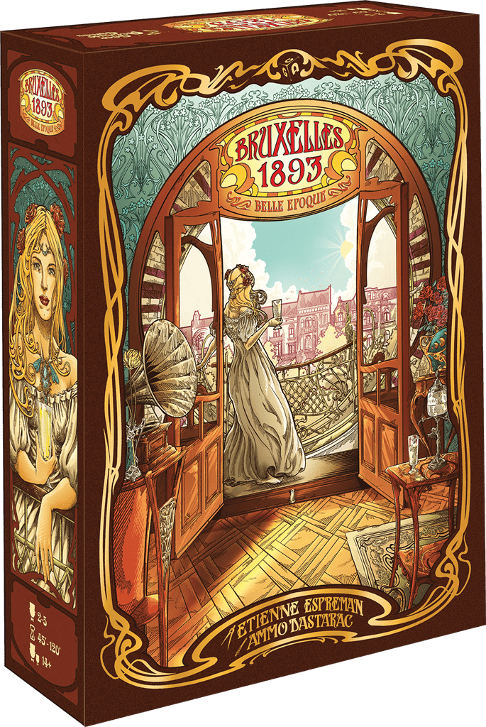 Bruxelles 1893 / Belle Époque - Jeu de plateau de stratégie à deux - Rouge et Noir