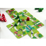 Carcassonne - Mon Premier - Jeu de plateau de stratégie à deux enfants - Rouge et Noir
