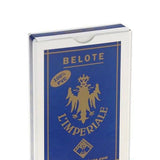 Cartes 100% PVC - 32 cartes - jeu de cartes de belote - Rouge et Noir
