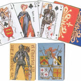 Cartes Jeanne d'Arc et Charles VII - Cartes à jouer - Rouge et Noir
