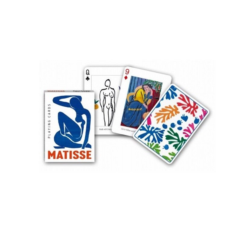 Cartes Matisse - jeu de cartes illustrées - Rouge et Noir