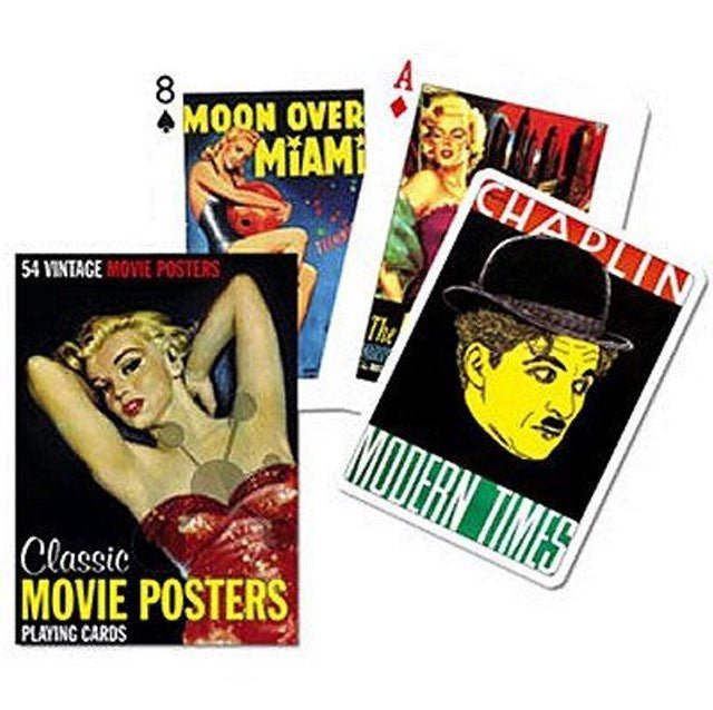 Cartes Movie posters - jeu de cartes illustrées - Rouge et Noir