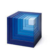 Cella (bleu) - Jeu de construction design cadeau bel objet - Rouge et Noir