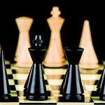 Coffre échecs moderne - CAY - ensemble d'échecs classique décoratif - Rouge et Noir