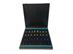 Coffre en bois pour ensemble d’échecs - Vide - jeu d'échecs accessoire d'échecs boite d'échecs - Rouge et Noir