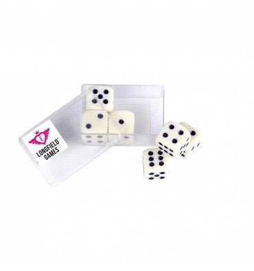 Coffret de jeu du 10 000 - Set de 6 dés - coffret de dés - Rouge et Noir