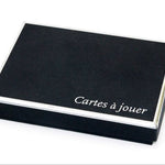 Coffret double Grimaud - Argentées sur tranches - jeu de cartes bridge - Rouge et Noir