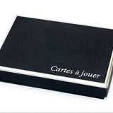 Coffret double Grimaud - Argentées sur tranches - jeu de cartes bridge - Rouge et Noir