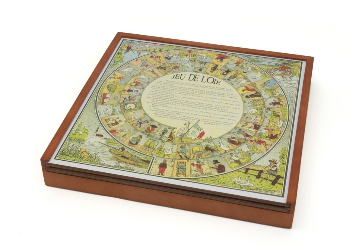 Coffret Multijeux 5 jeux (Échecs / Dames / Oie / Petits chevaux / Backgammon) - jeu de dames dadas jeu de l'oie
