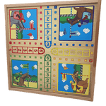 Coffret Multijeux hêtre CH - Jeux Traditionnels - Rouge et Noir