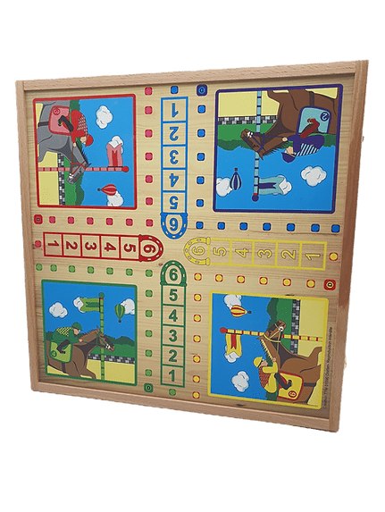 Coffret Multijeux hêtre CH - Jeux Traditionnels - Rouge et Noir