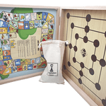 Coffret Multijeux hêtre CH - Jeux Traditionnels - Rouge et Noir