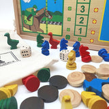 Coffret Multijeux hêtre CH - Jeux Traditionnels - Rouge et Noir