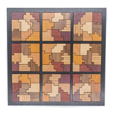 CT 9x9 - Casse - tête en bois - Rouge et Noir