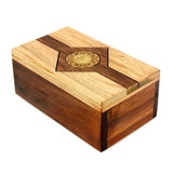 CT Boite à secrets - Stick Box - Casse - tête en bois boite à secrets - Rouge et Noir