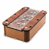 CT Boite à secrets - Viking - Casse - tête en bois boite à secrets cadeau bel objet - Rouge et Noir