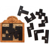 CT Hiéroglyphes - Casse - tête en bois - Rouge et Noir