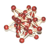 CT Molécule géant - Casse - tête en bois étoile - Rouge et Noir