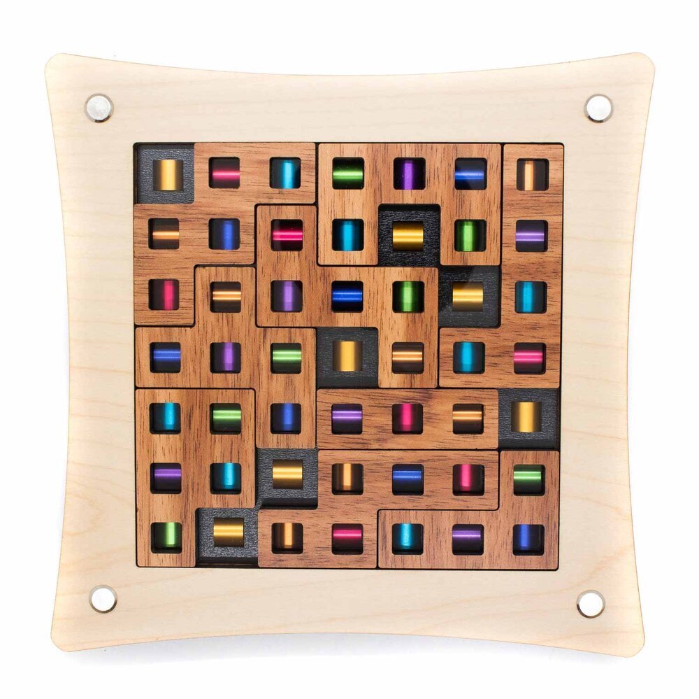 CT Perles de couleurs - GM - Casse - tête en bois - Rouge et Noir