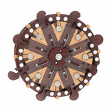 CT Roue de bateau - Casse - tête en bois - Rouge et Noir
