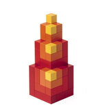 Cubicus - Jeu de construction design - Rouge et Noir