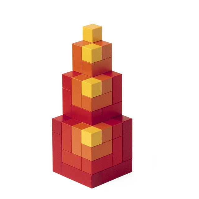 Cubicus - Jeu de construction design - Rouge et Noir