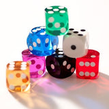 Dés de précision calibrés et numérotées 14 mm - Dés de backgammon - Vert - accessoire de backgammons dés de précision cadeau bel objet - Rouge et Noir