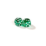 Dés de précision calibrés et numérotées 14 mm - Dés de backgammon - Vert - accessoire de backgammons dés de précision cadeau bel objet - Rouge et Noir